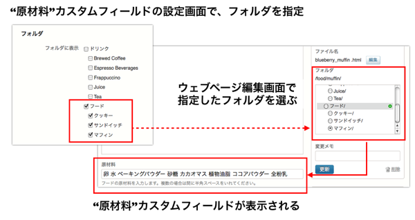 フォルダとの連携